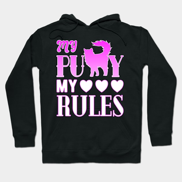 My Pussy my rules Hoodie by Michangi